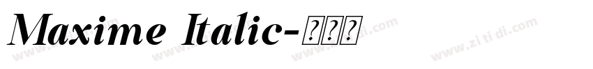 Maxime Italic字体转换